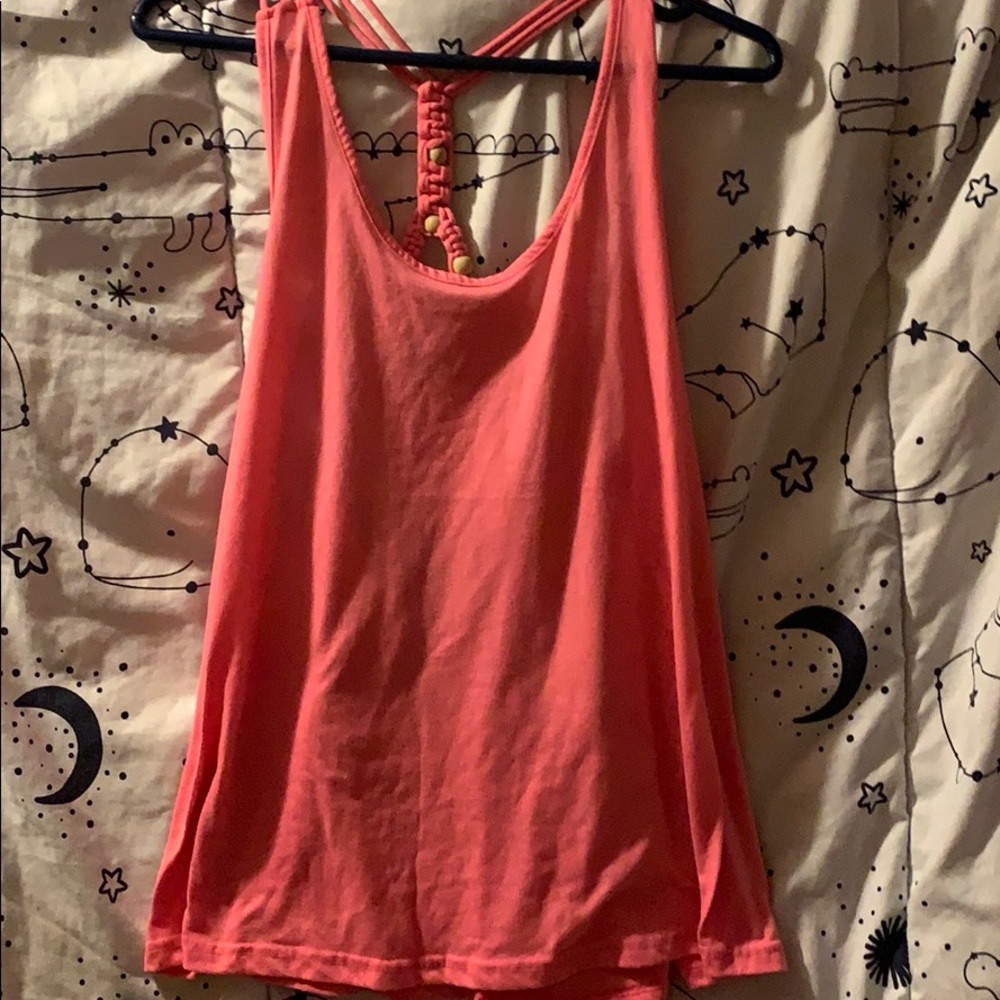 Hot pink tank top